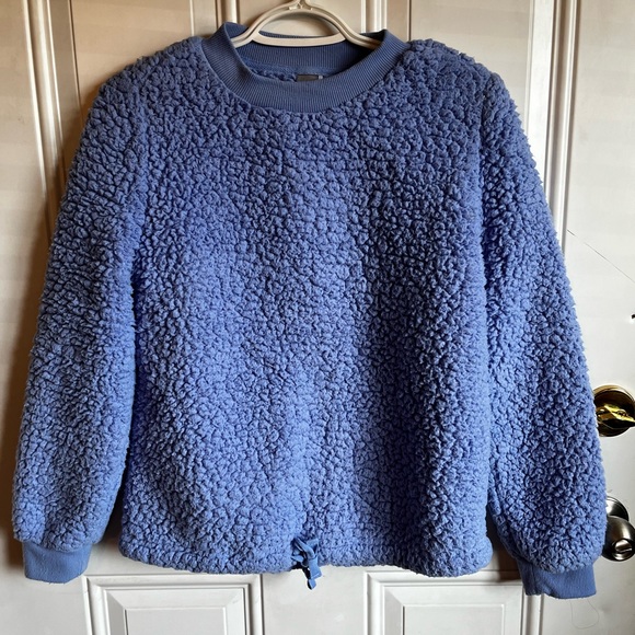 Blue Sherpa Pullover - Picture 1 of 9
